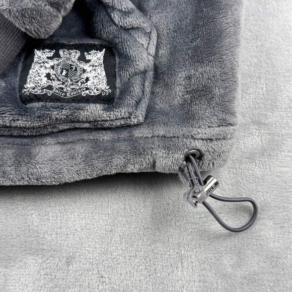 Juicy Couture Y2K Sport‎ Women's SUPER SOFT Velour Fleece Half Zip Hoodie Size S - Picture 14 of 16
